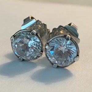 2 1/2 CTW Total Brighten Earrings Set in Stainless Steel